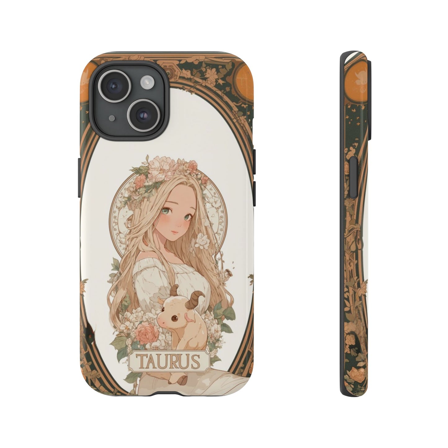 Taurus Floral Maiden - Tough iPhone Case