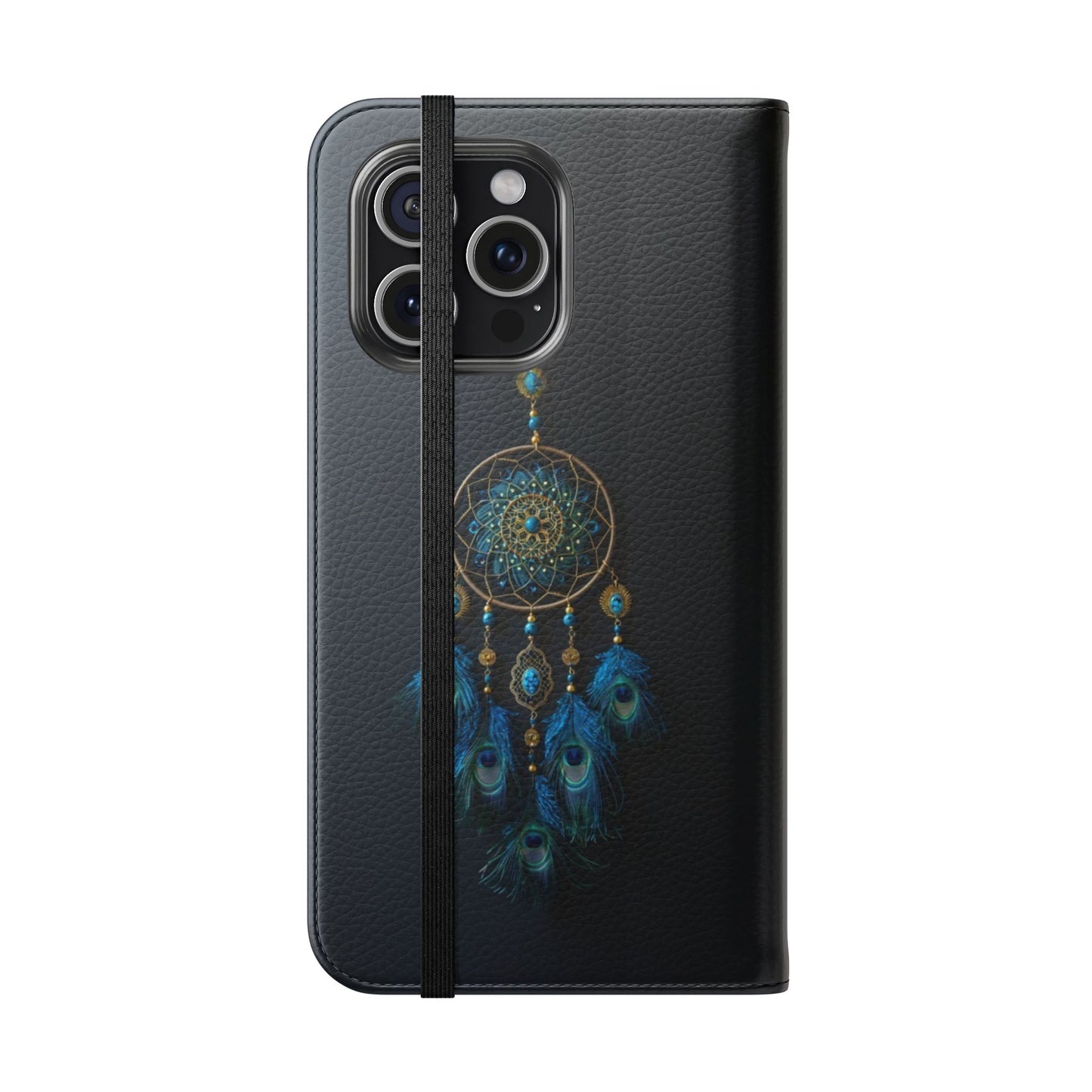 Peacock Feather Dreamcatcher - Wallet Flip Case