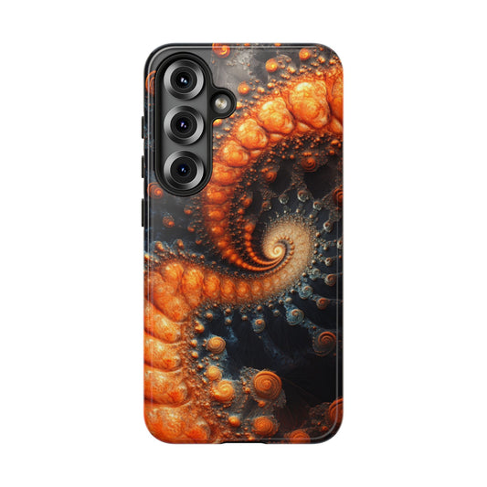 Amber Spiral Fractal – Tough Samsung Galaxy Case