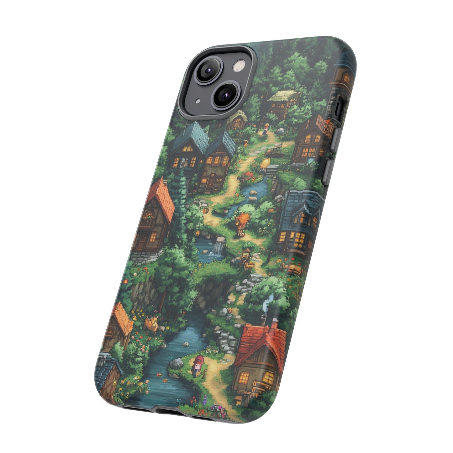 Enchanted Village: Pixel Paradise Phone Case - iPhone, Google Pixel, Samsung Galaxy