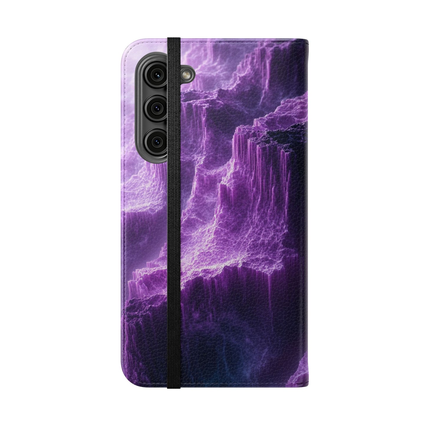Purple Crystal Canyon - Wallet Flip Case