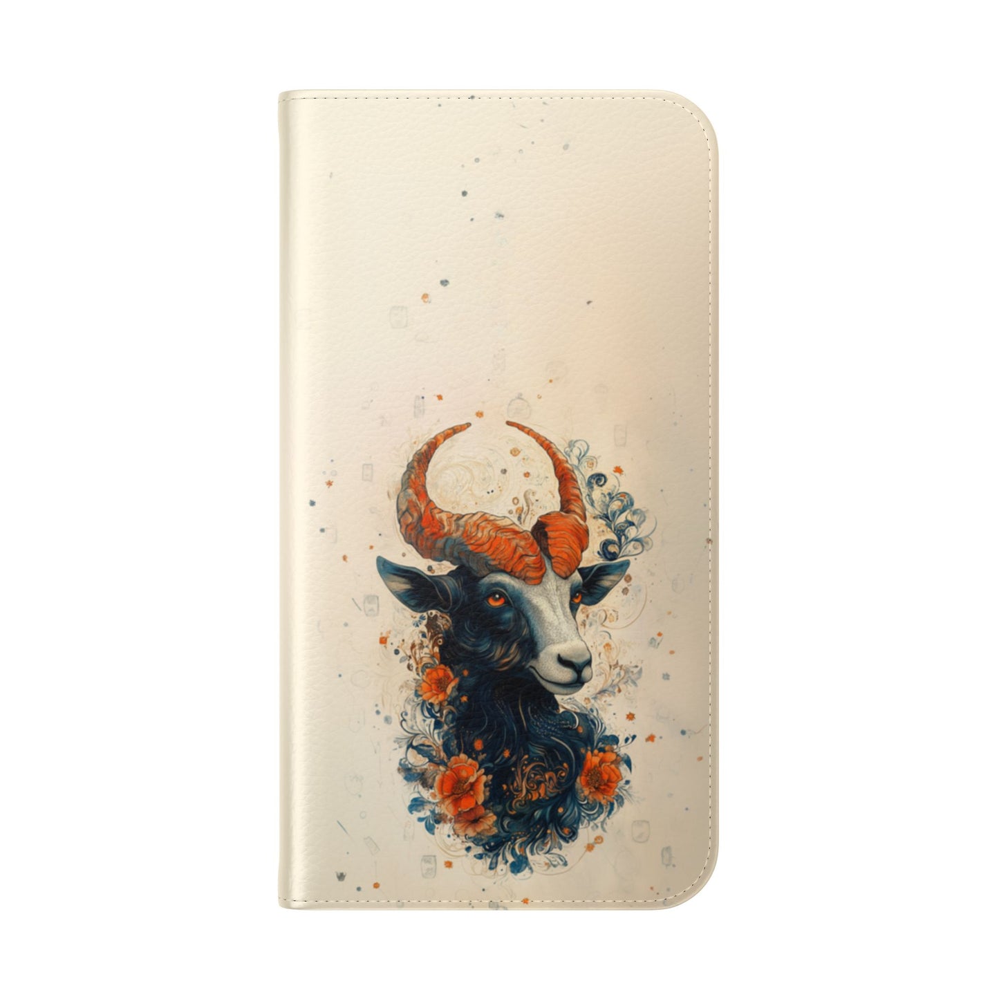 Capricorn Celestial Goat - Wallet Flip Case
