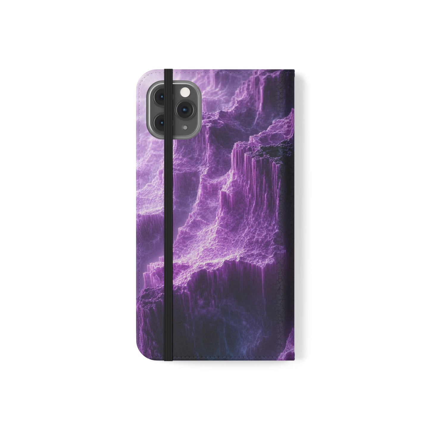 Purple Crystal Canyon - Wallet Flip Case