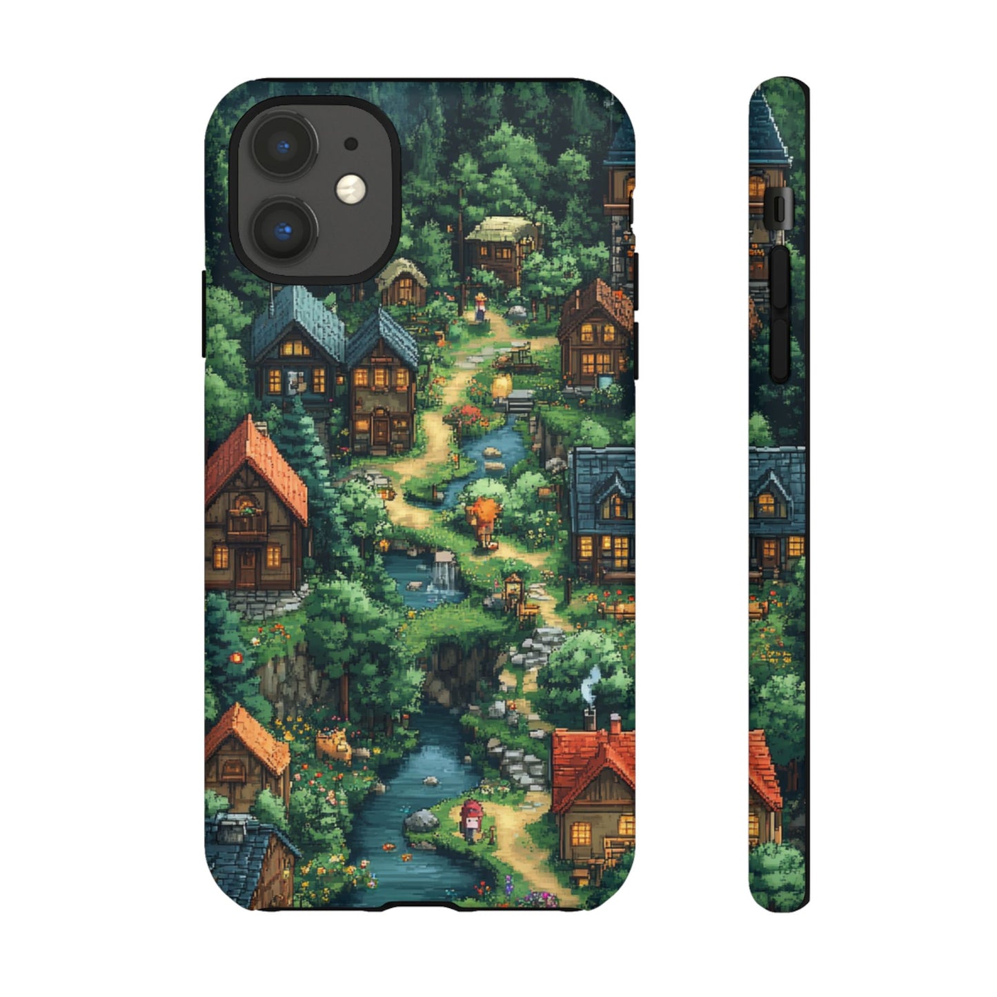 Enchanted Village: Pixel Paradise Phone Case - iPhone, Google Pixel, Samsung Galaxy