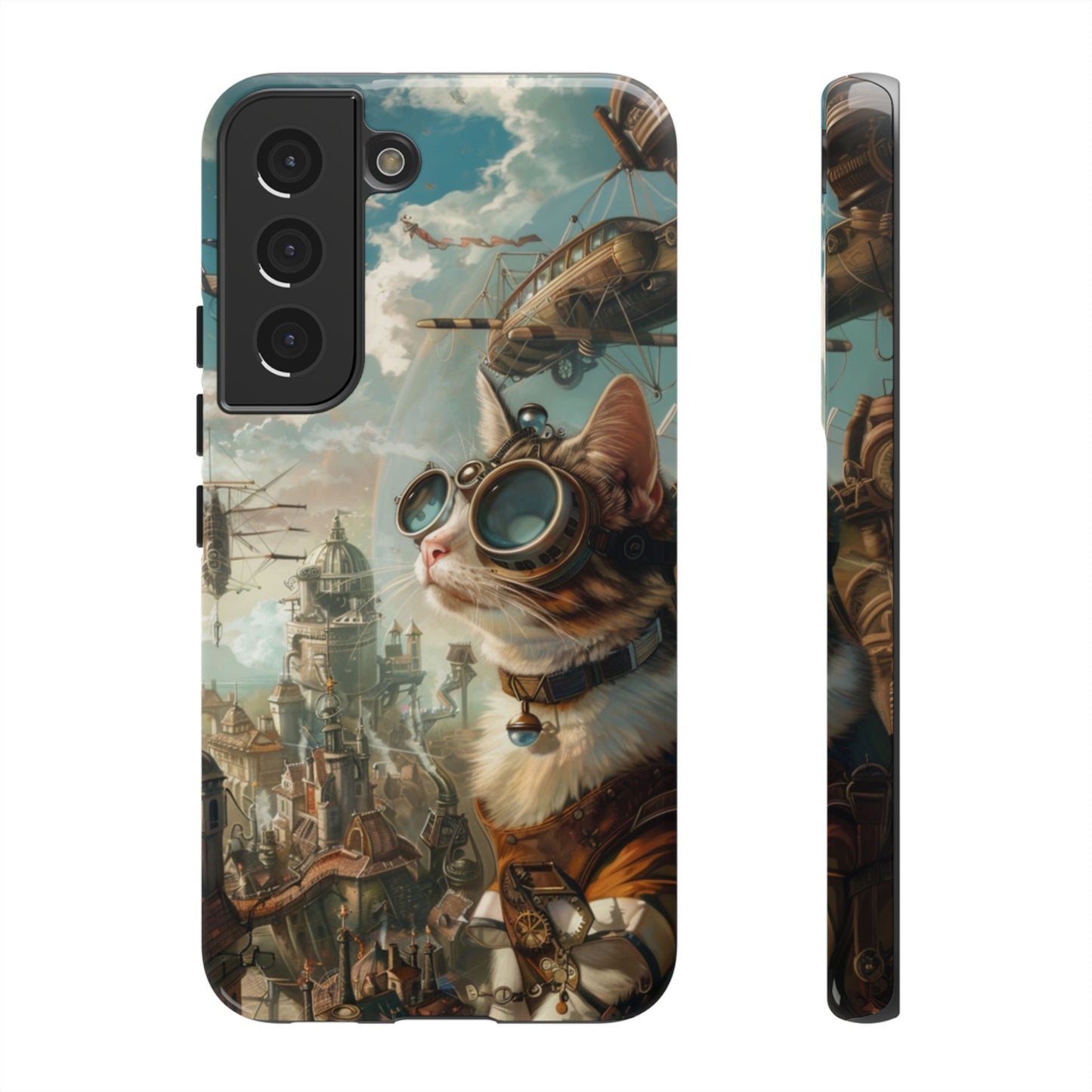 Steampunk Aviator Cat - Tough Samsung Galaxy Case