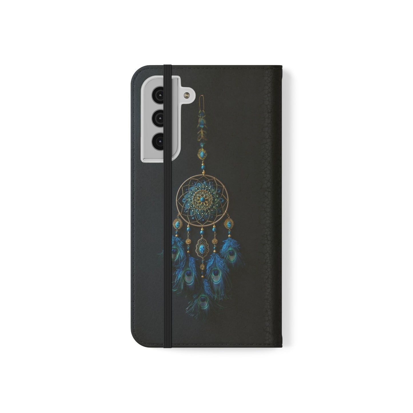 Peacock Feather Dreamcatcher - Wallet Flip Case
