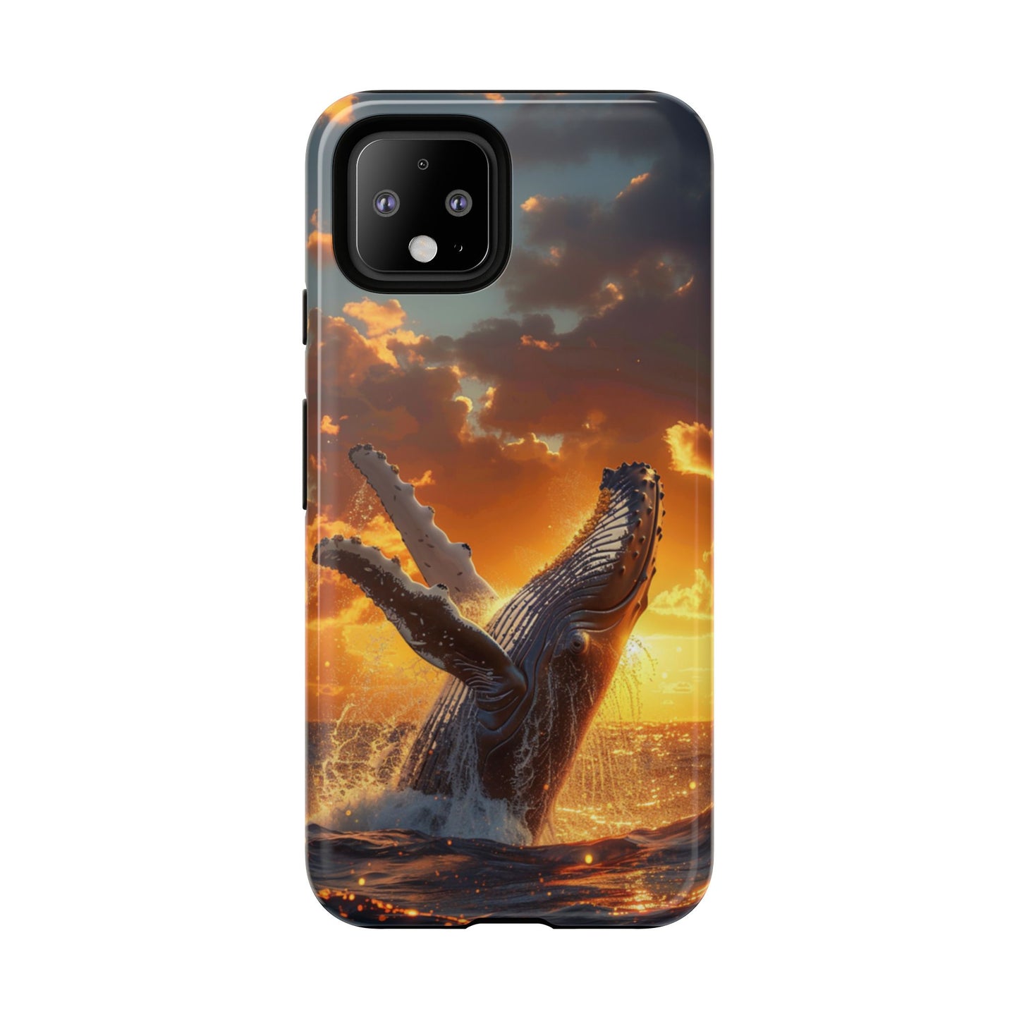 Sunset Breach Whale – Tough Google Pixel Case