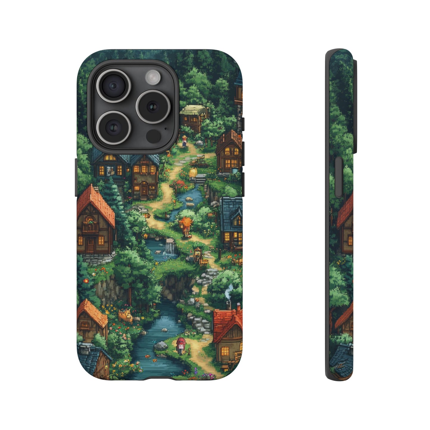 Enchanted Village: Pixel Paradise Phone Case - iPhone, Google Pixel, Samsung Galaxy