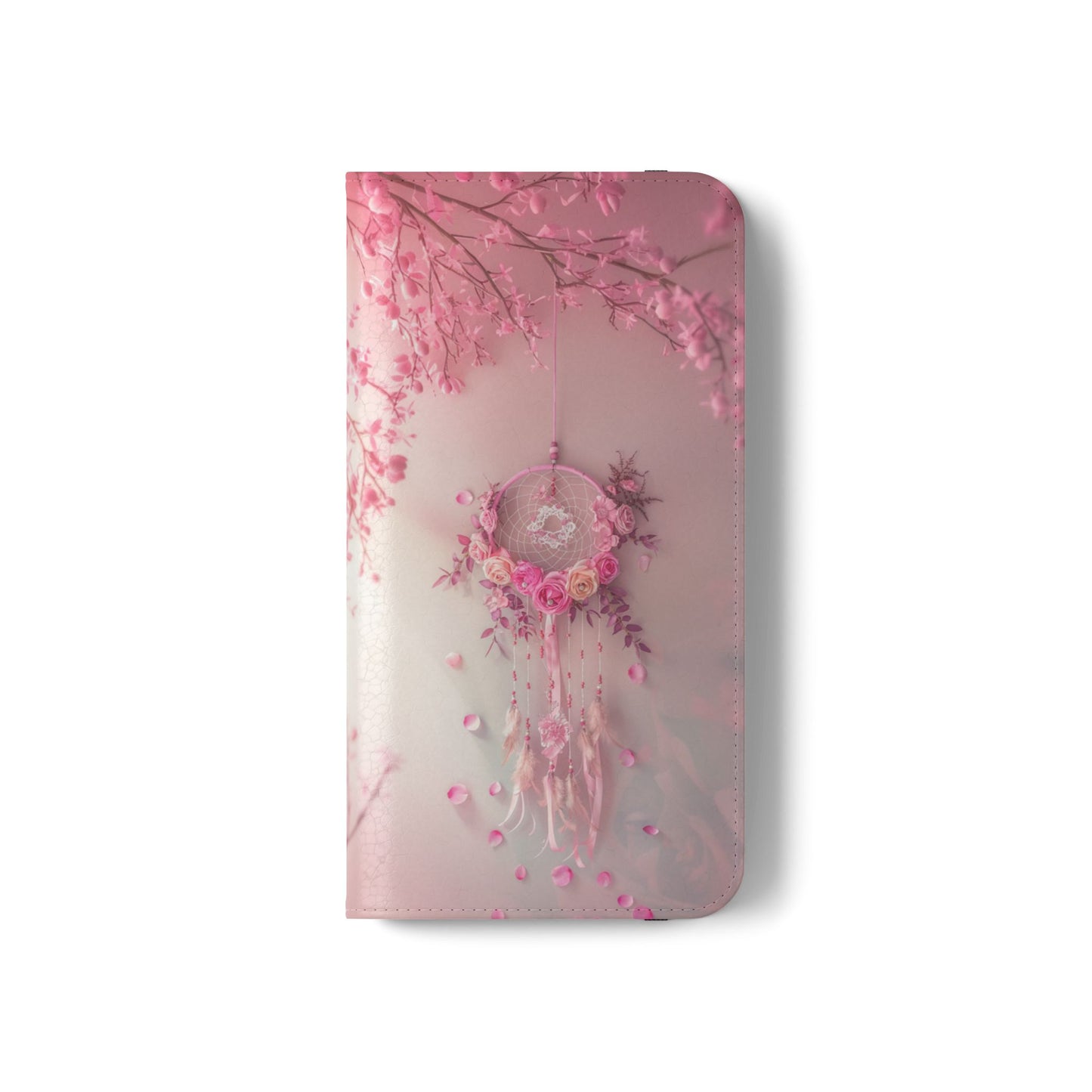 Pink Rose Dreamcatcher - Wallet Flip Case