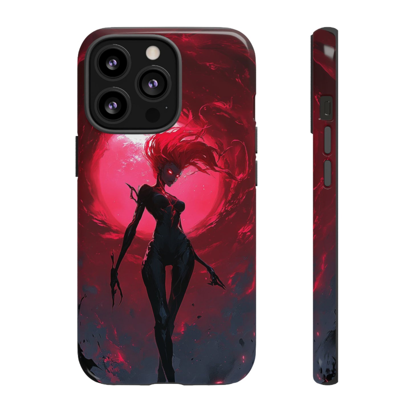 Crimson Eclipse Gothic Gaming Phone Case - iPhone, Google Pixel, Samsung Galaxy