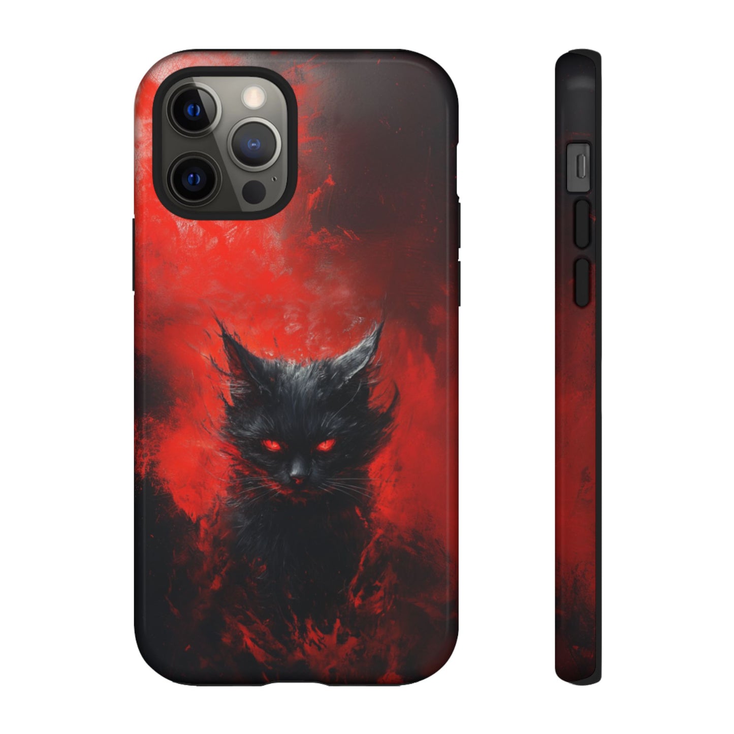 Fire Demon Black Cat - Tough iPhone Case