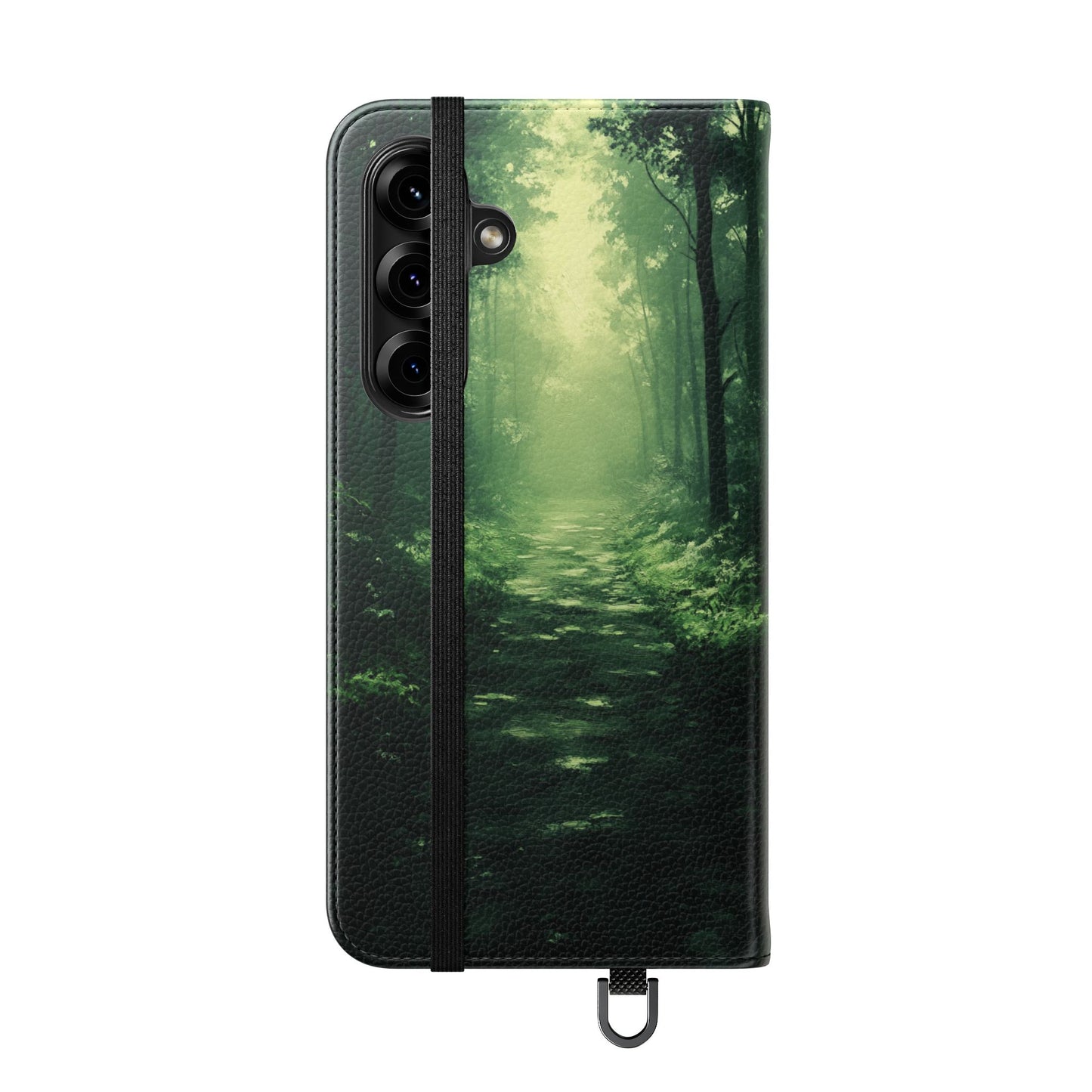 Emerald Mist Forest Path - Wallet Flip Case