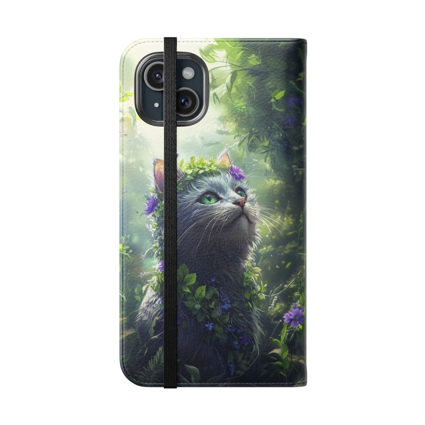 Forest Spirit Cat - Wallet Flip Case