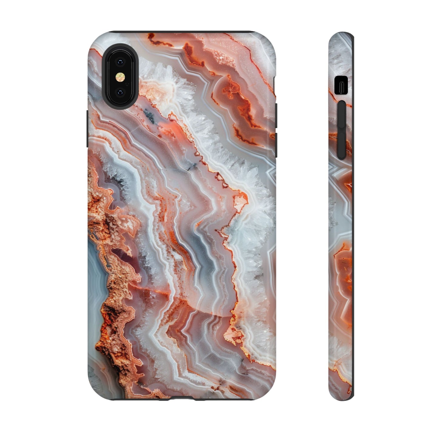 Rose Agate Currents – Tough iPhone Case