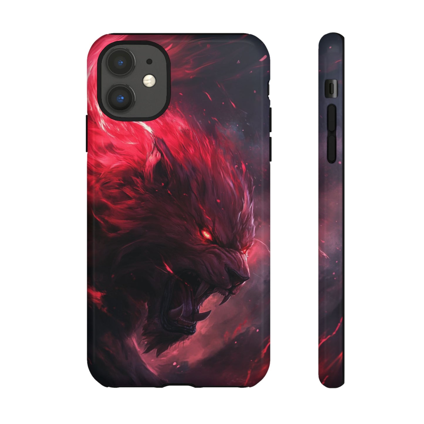Fiery Wolf Spirit – Tough iPhone Case