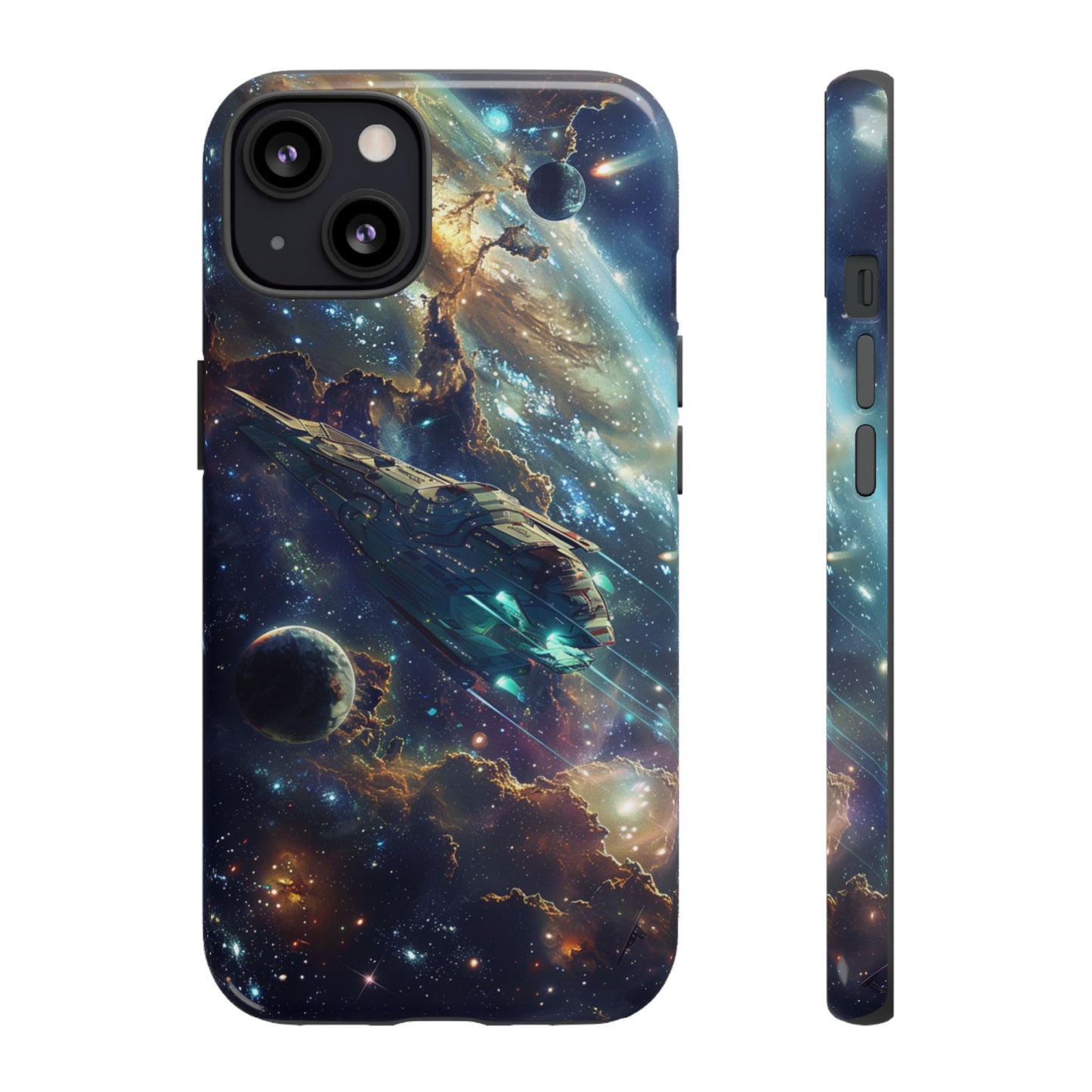 Galactic Voyage: Futuristic Spaceship - iPhone, Google Pixel, Samsung Galaxy