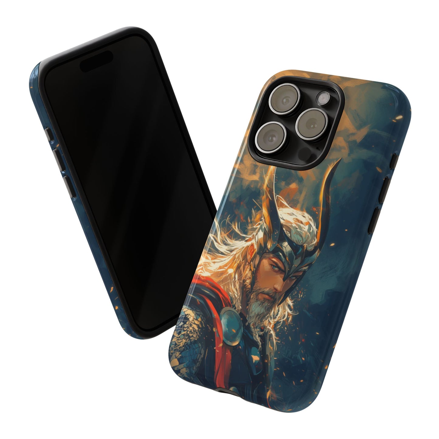 Storm-Bringer: Epic Thor Anime-Style Phone Case - iPhone, Google Pixel, Samsung