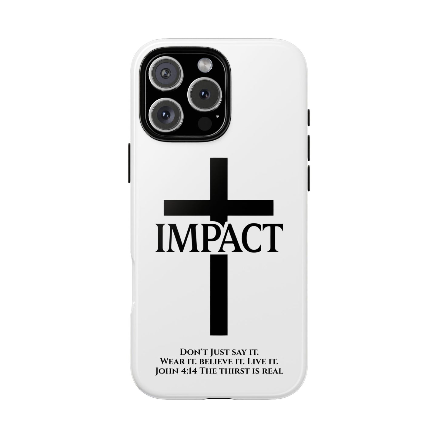 Impact White - Tough iPhone Case