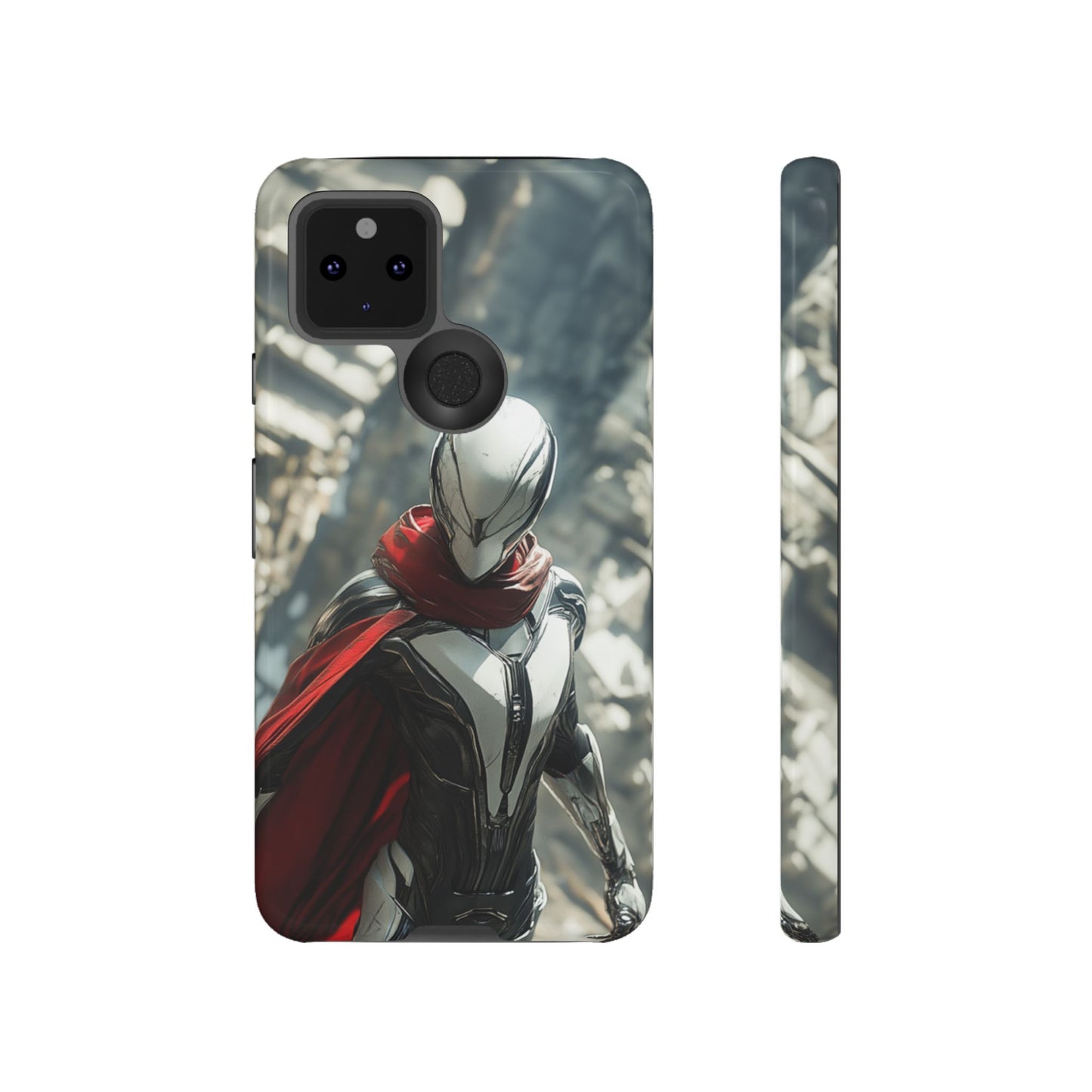 Crimson Sentinel Phone Case – iPhone, Google Pixel, Samsung Galaxy