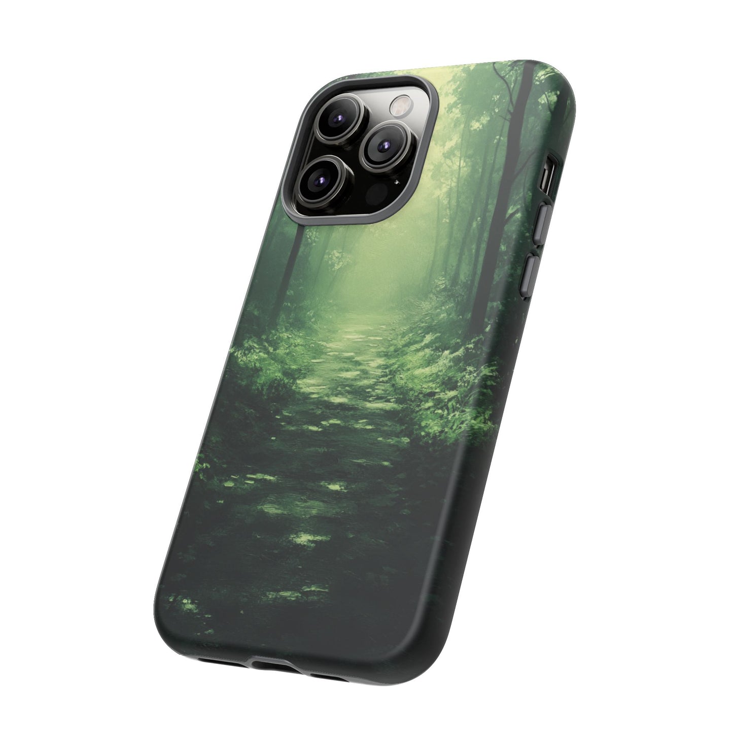 Emerald Mist Forest Path - Tough iPhone Case