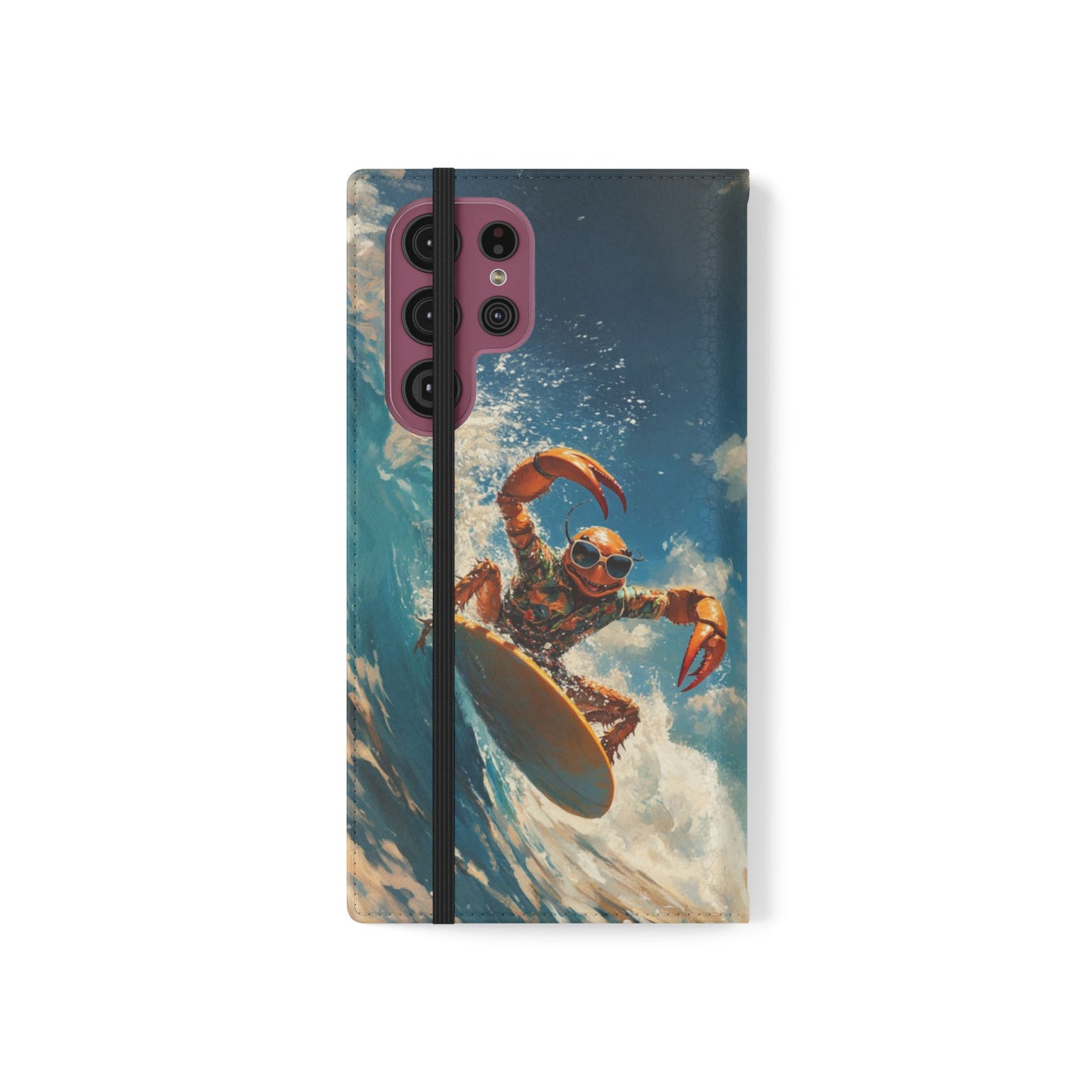 Surfing Crab - Wallet Flip Case