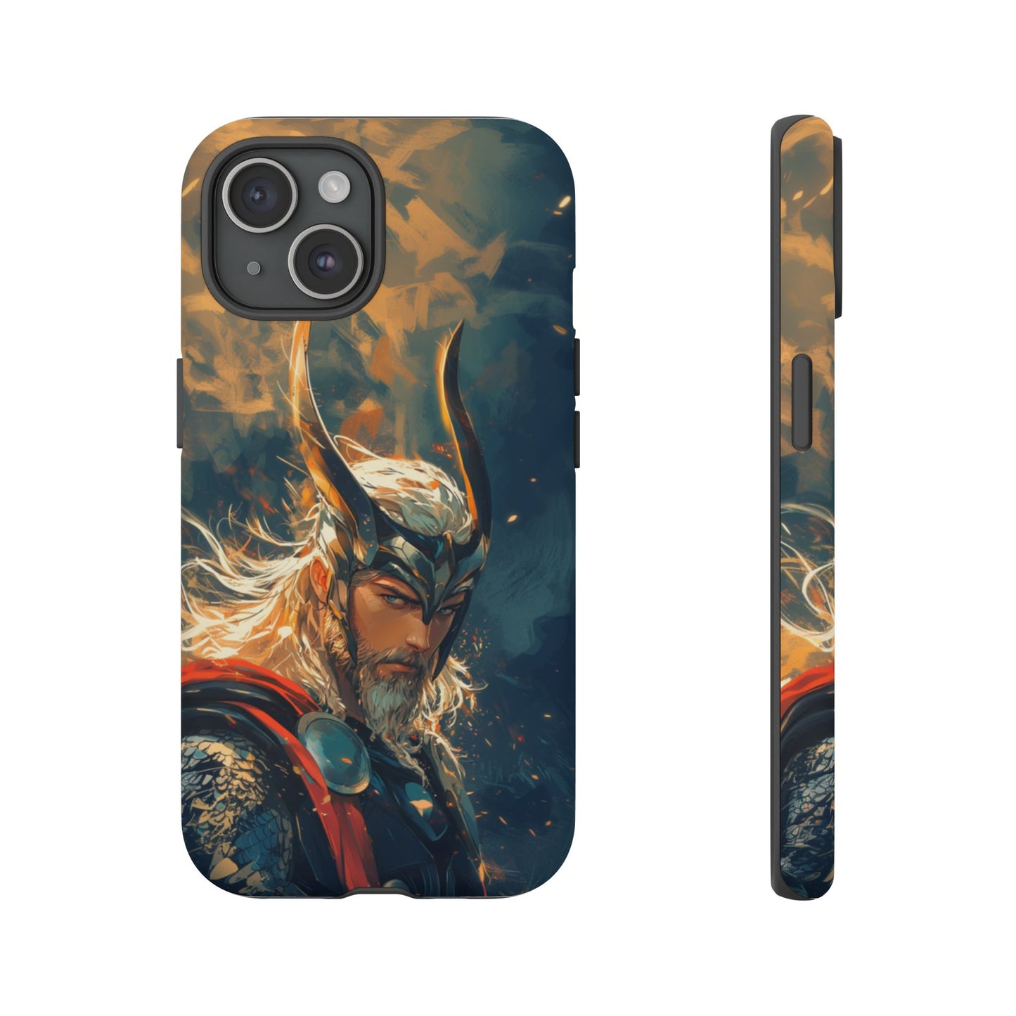 Storm-Bringer: Epic Thor Anime-Style Phone Case - iPhone, Google Pixel, Samsung