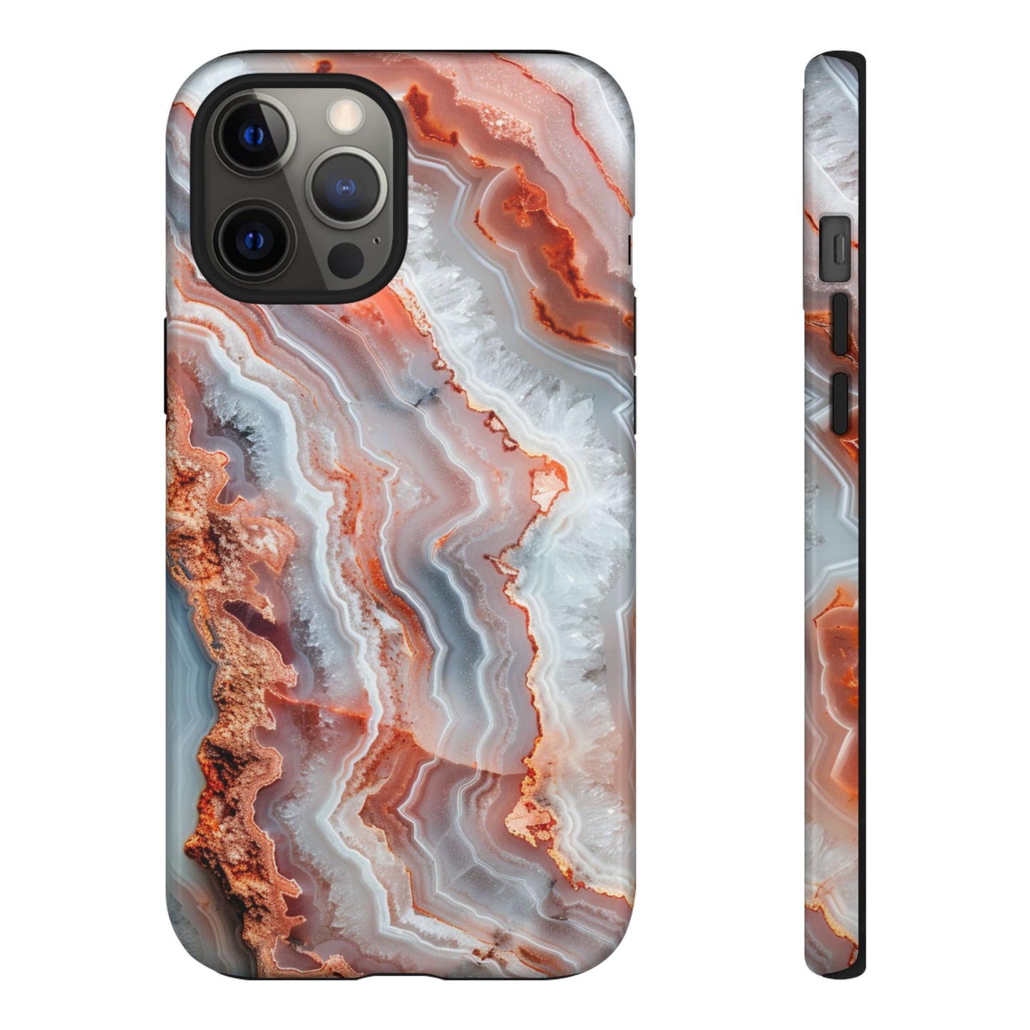 Rose Agate Currents – Tough iPhone Case