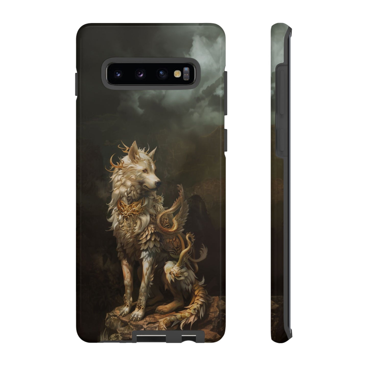Antlered Wolf Guardian - Tough Samsung Galaxy Case