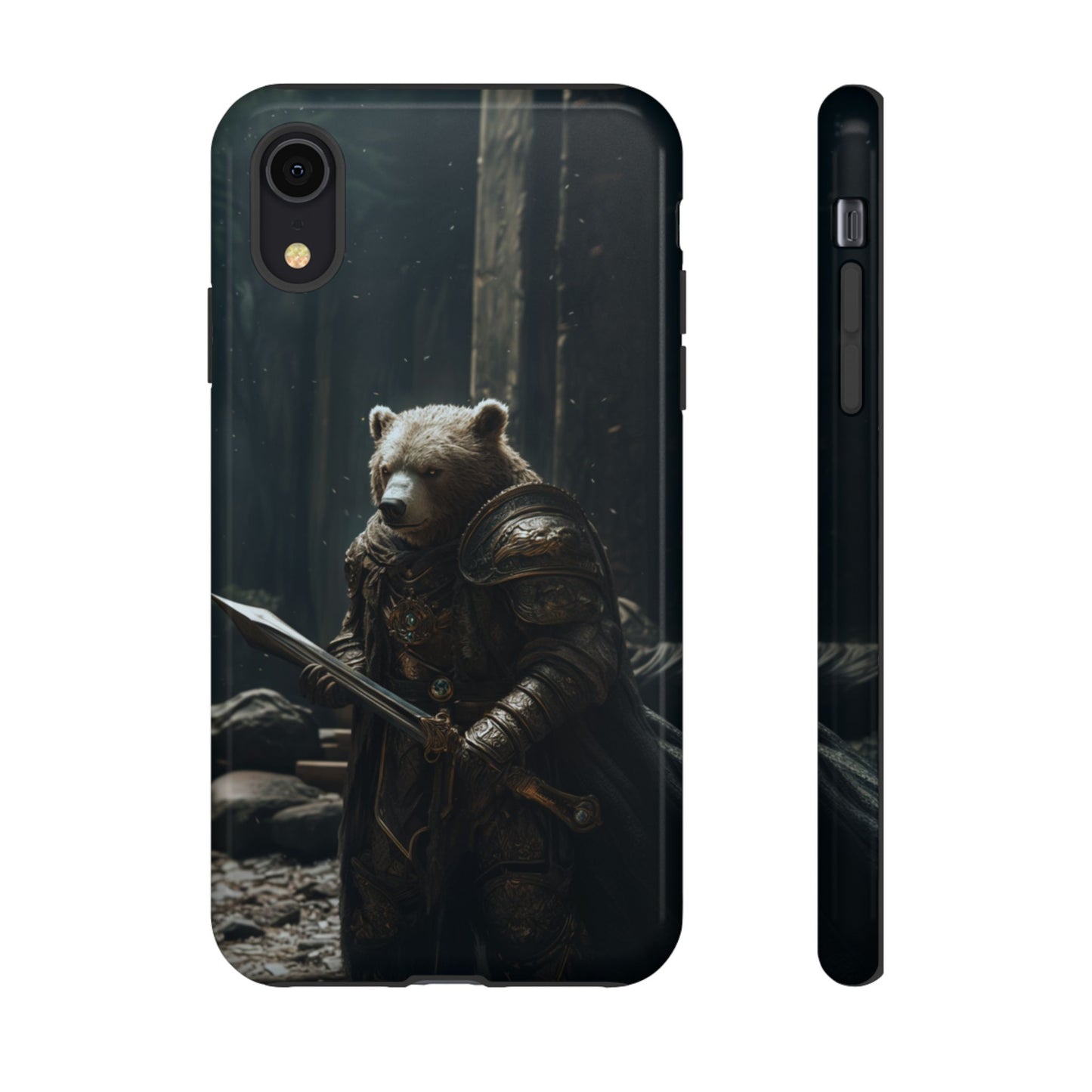 Medieval Bear Warrior Knight - Tough iPhone Case