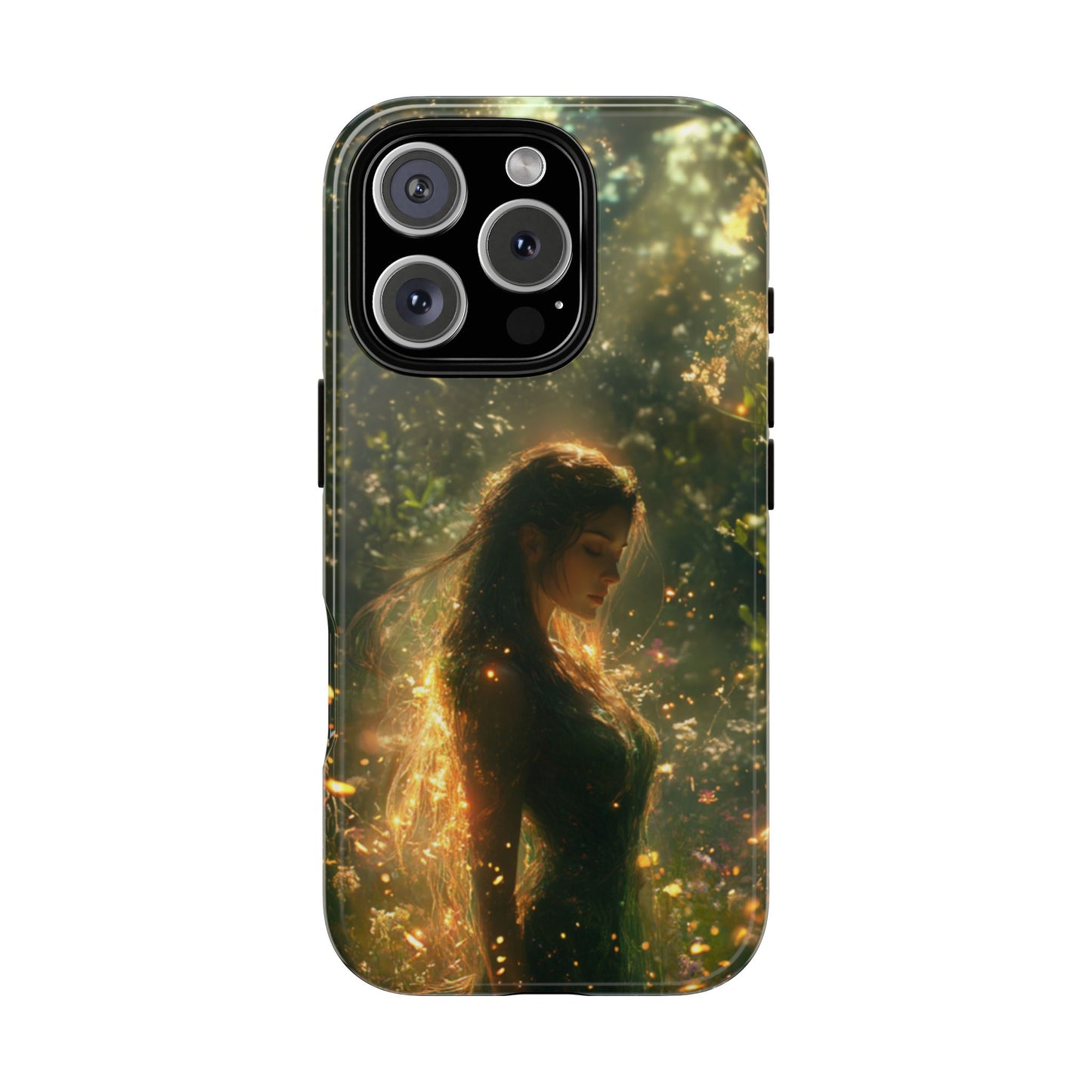 Forest Goddess Golden Light Meadow - Tough iPhone Case