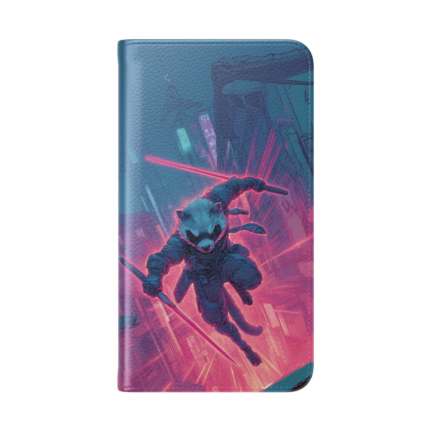 Cyberpunk Ferret - Wallet Flip Case