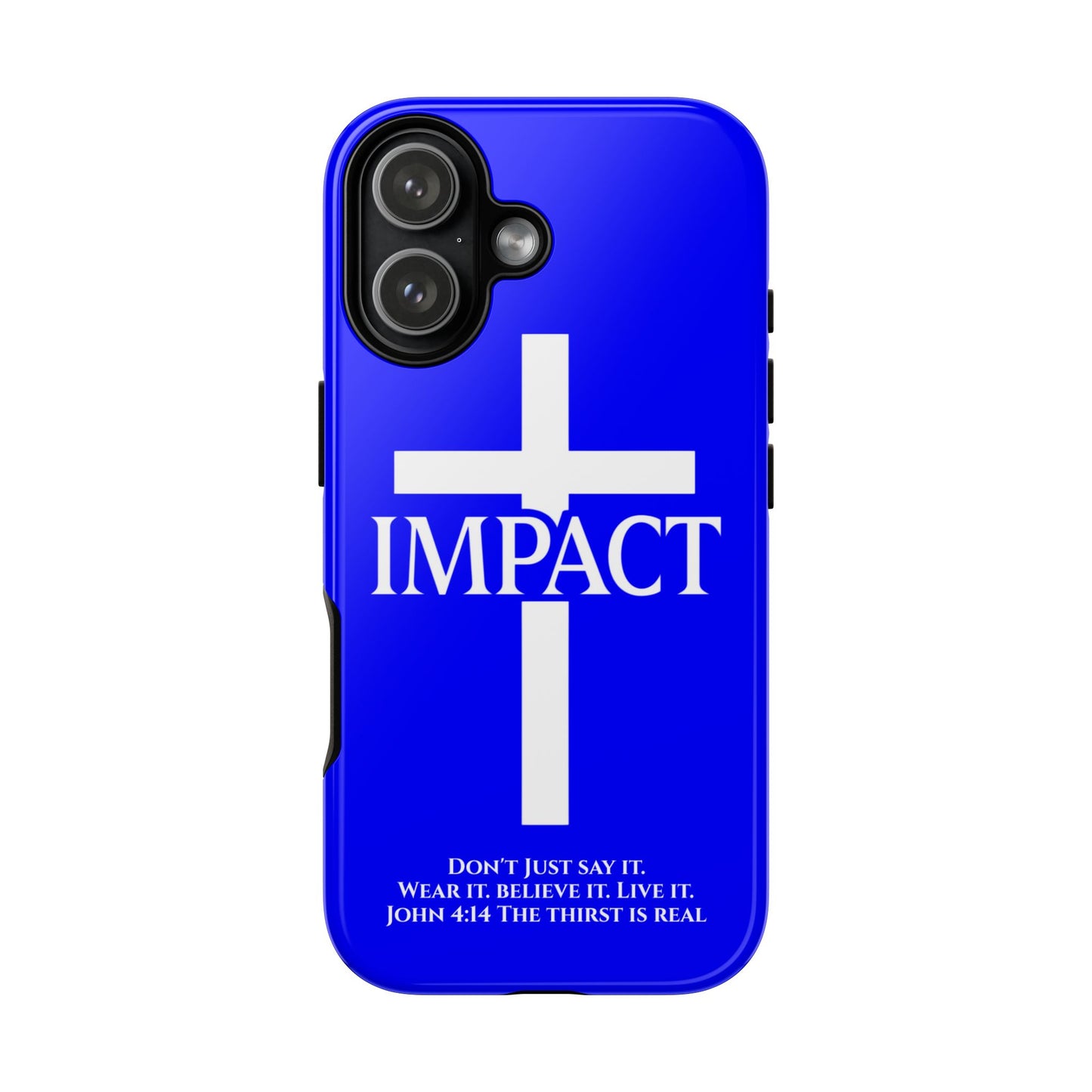Impact Blue - Tough iPhone Case