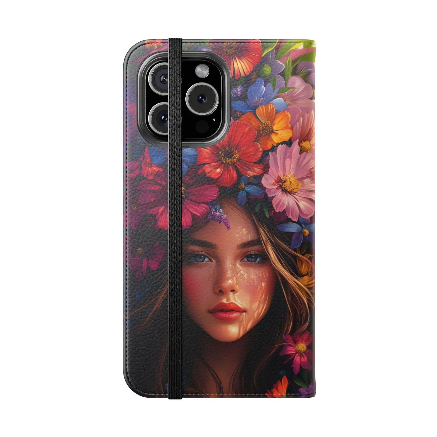 Floral Crown Muse - Wallet Flip Case