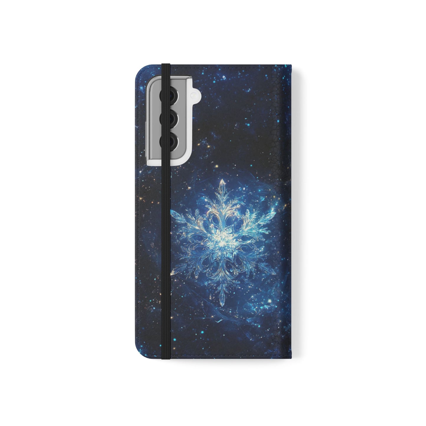 Cosmic Snowflake - Wallet Flip Case