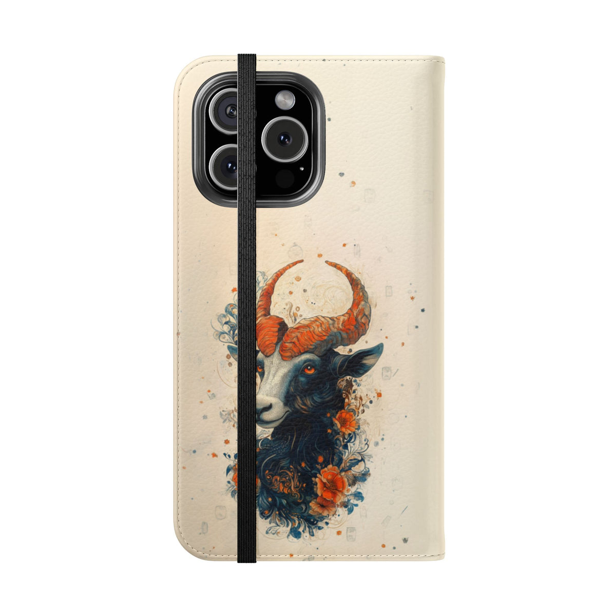 Capricorn Celestial Goat - Wallet Flip Case