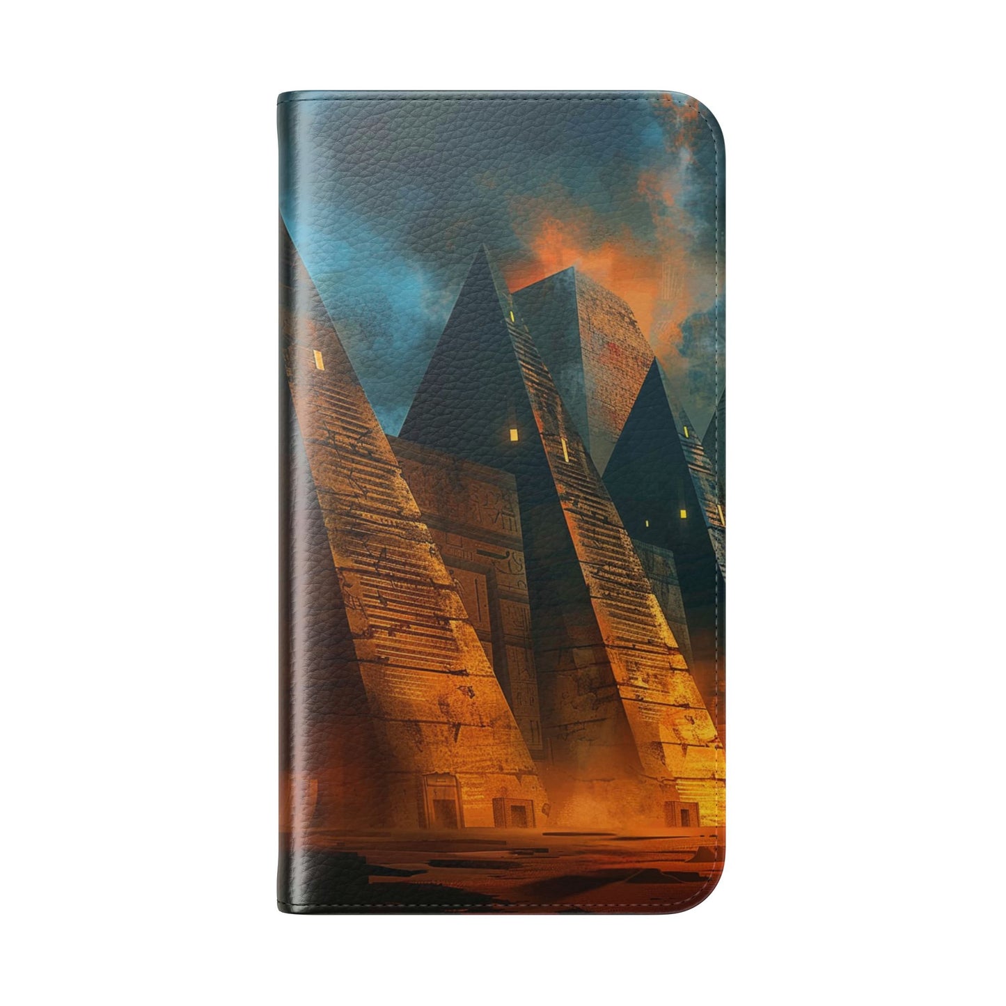 Ancient Egyptian Pyramids Sunset - Wallet Flip Case