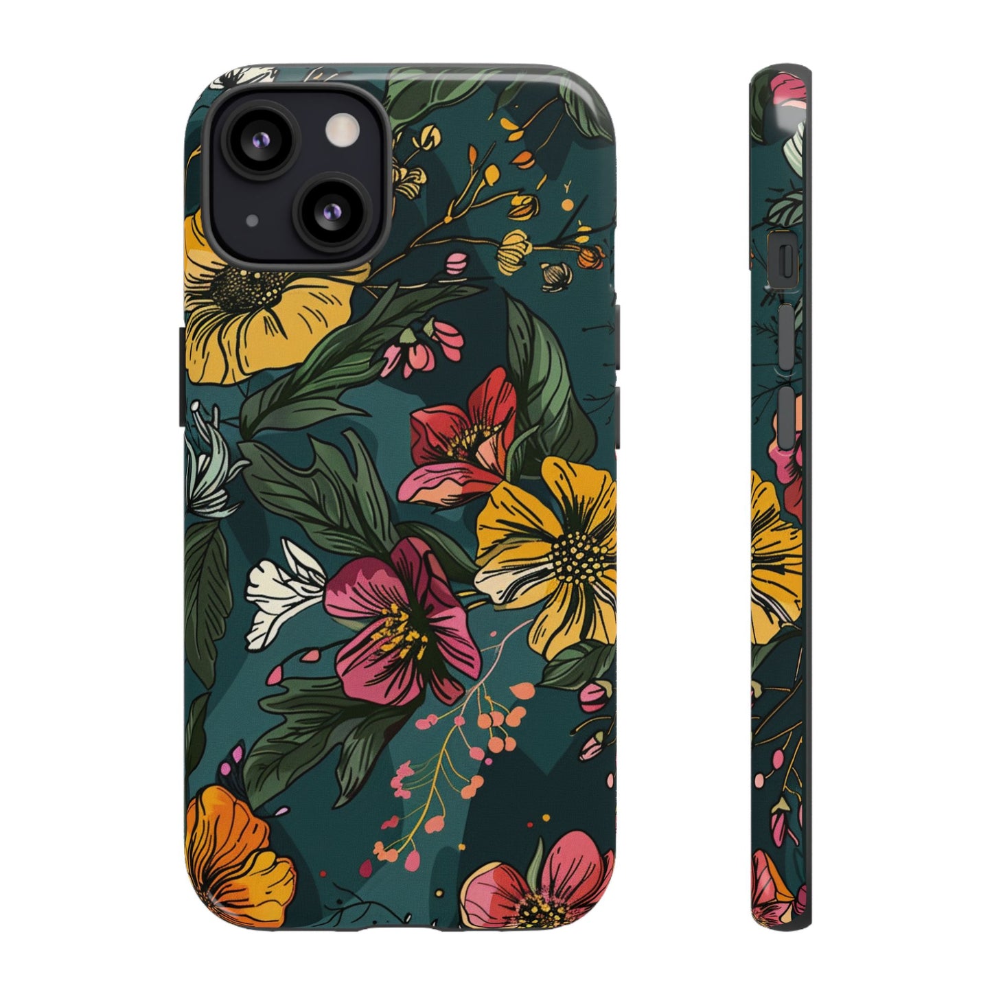 Vintage Floral Bloom – Tough iPhone Case