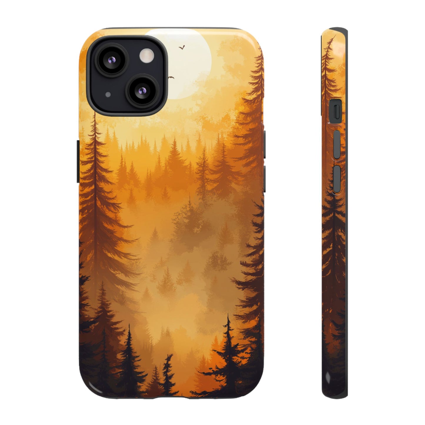 Golden Forest Silhouette – Tough iPhone Case