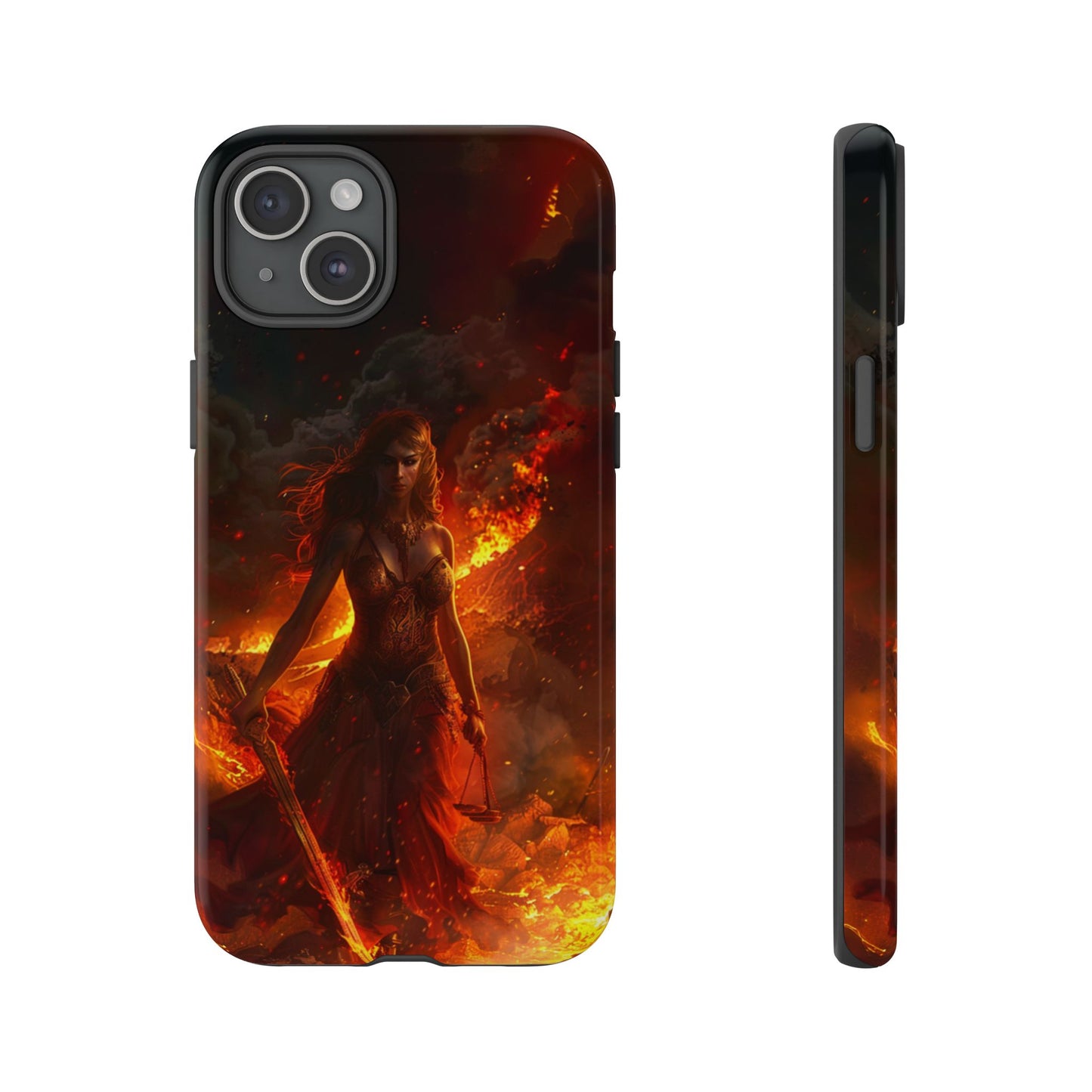 Fiery Goddess Nemesis Phone Case - iPhone, Google Pixel, Samsung Galaxy