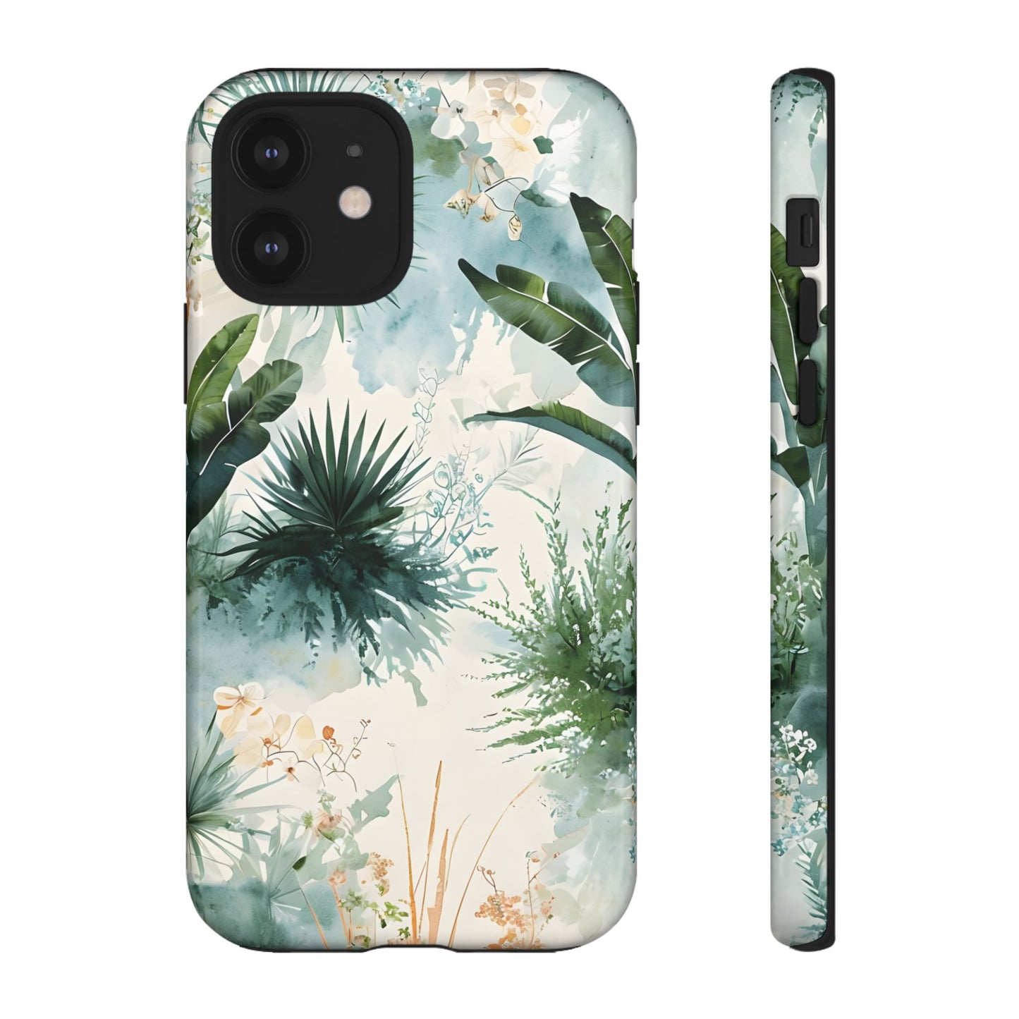 Tropical Botanical Watercolor - Tough iPhone Case