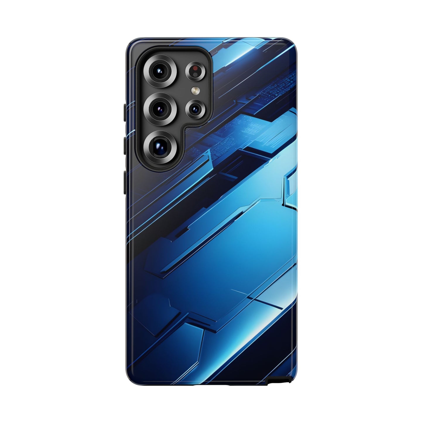Blue Tech Matrix - Tough Samsung Galaxy Case
