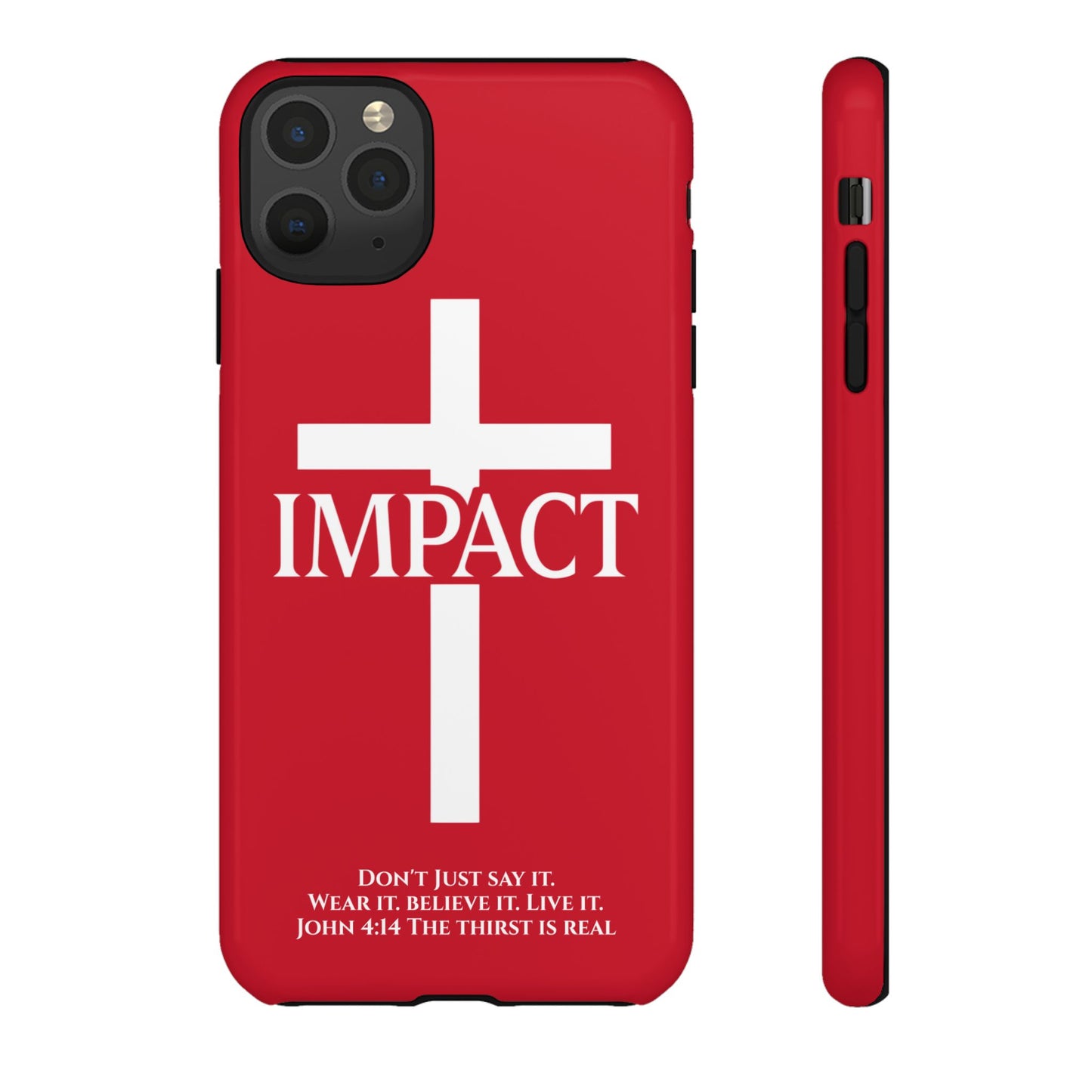 Impact Red - Tough iPhone Case