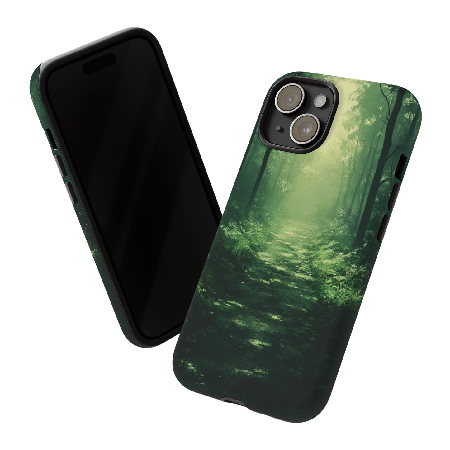 Emerald Mist Forest Path - Tough iPhone Case