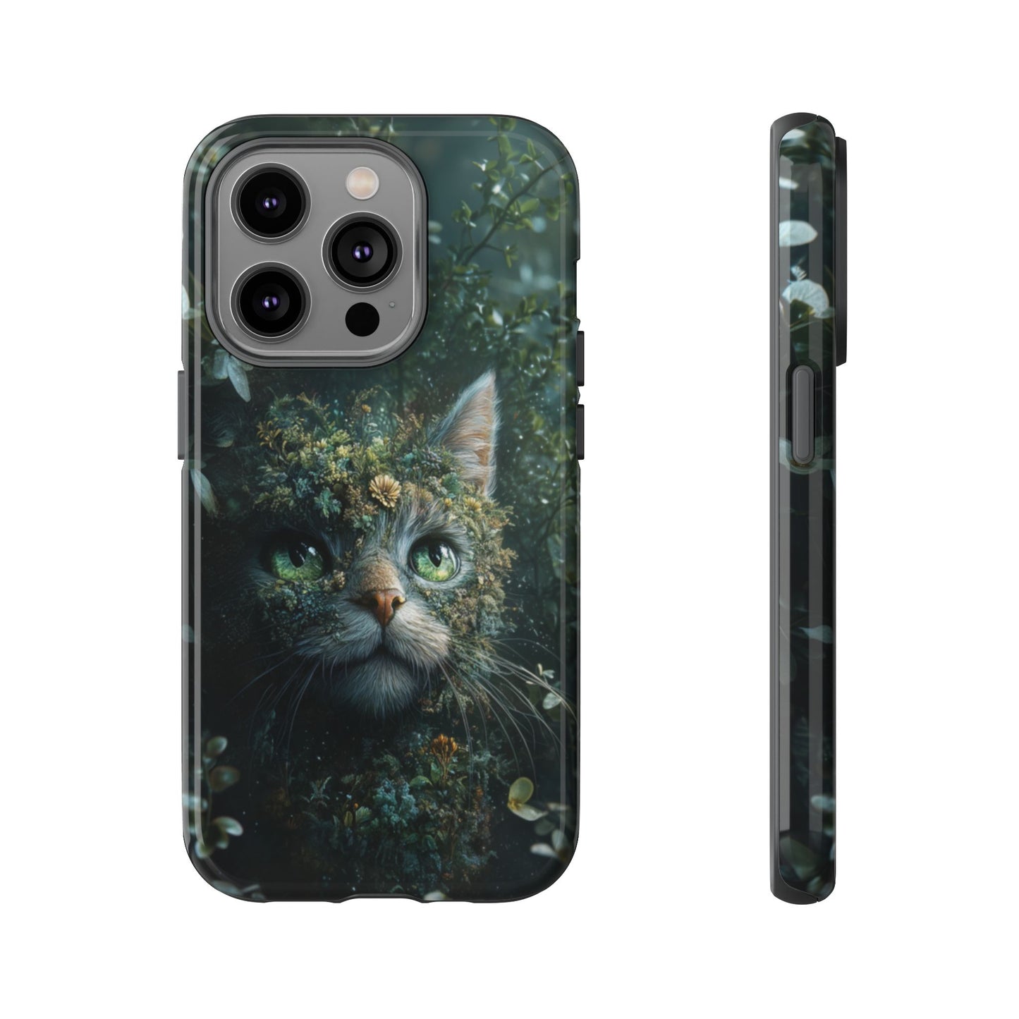 Forest Fantasy Cat Phone Case – iPhone, Google Pixel, Samsung Galaxy