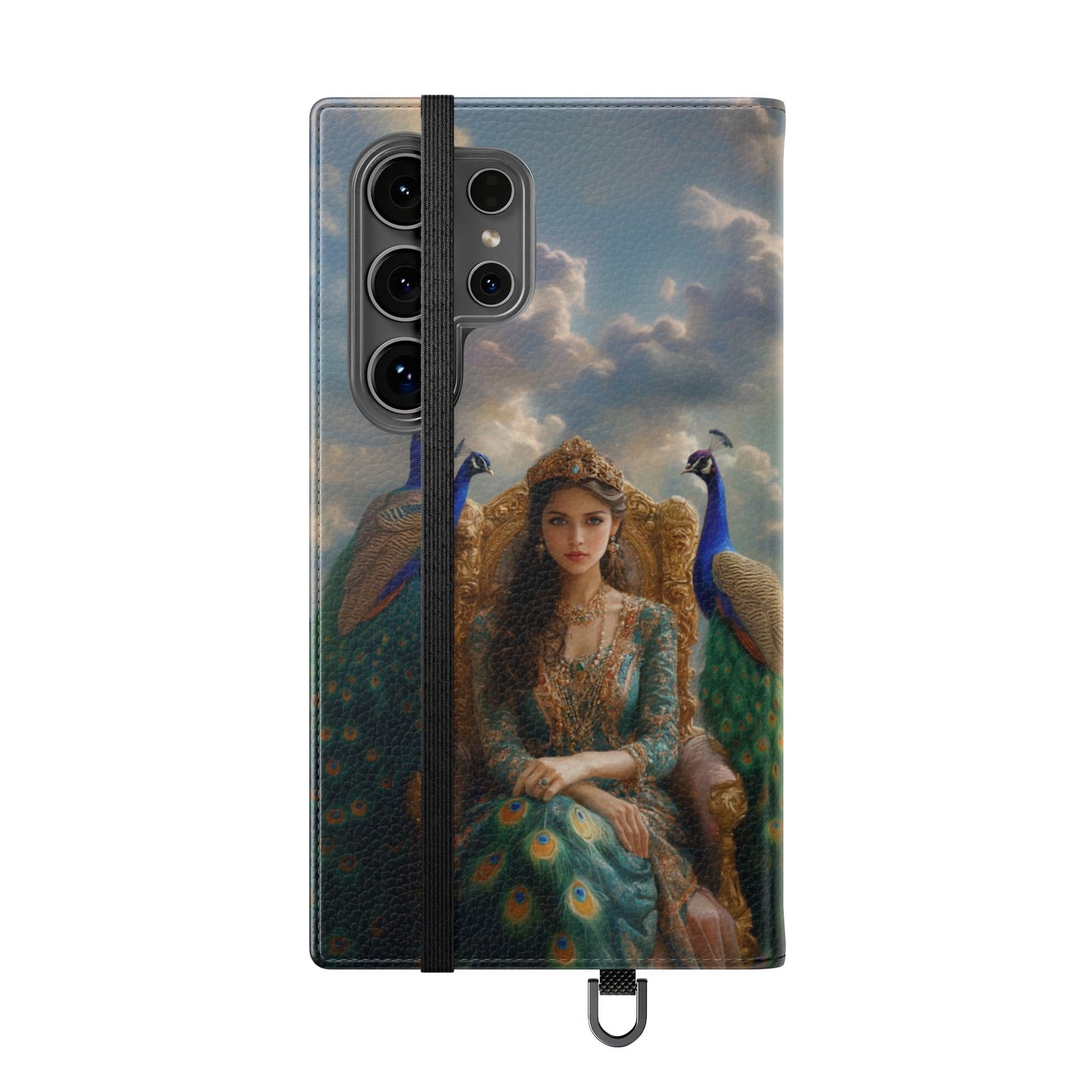 Hera Peacock Empress Golden Throne - Wallet Flip Case
