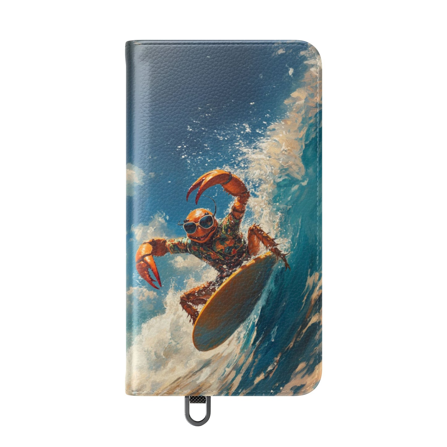 Surfing Crab - Wallet Flip Case