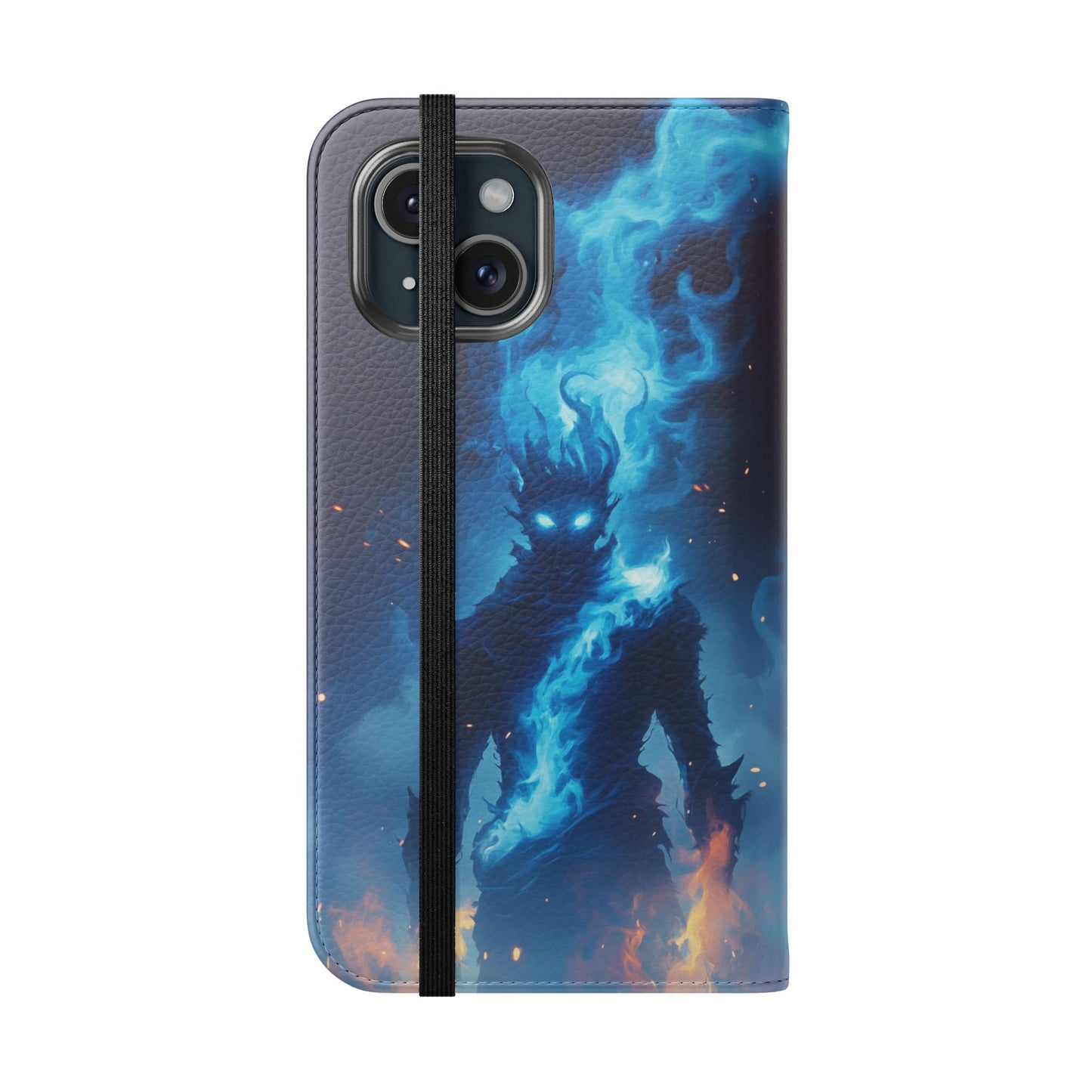 Blue Flame Spirit - Wallet Flip Case