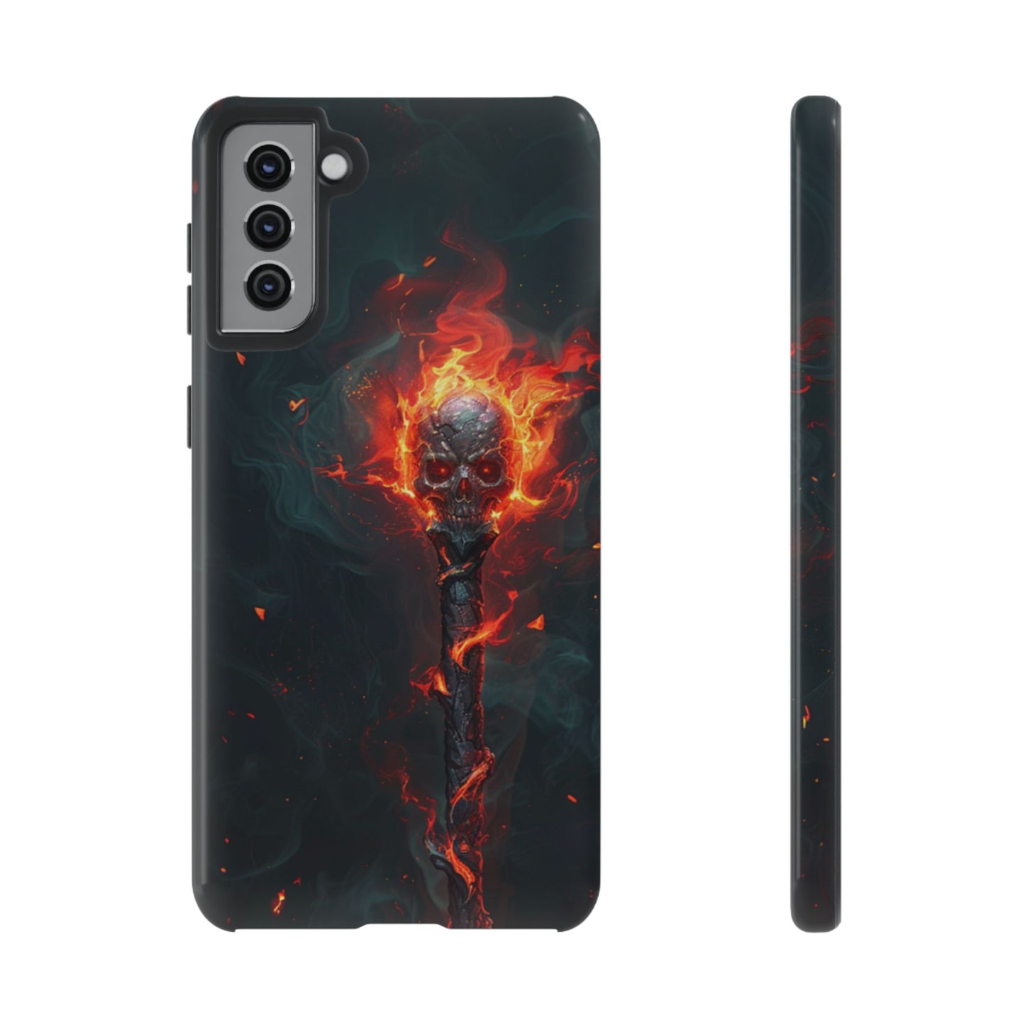 Inferno Skull Staff - Tough Samsung Galaxy Case