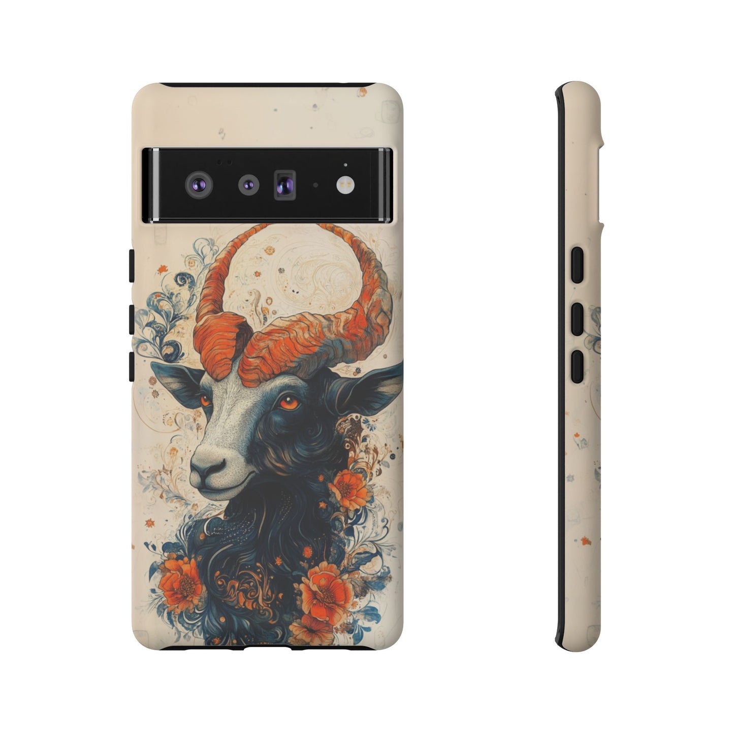 Capricorn Zodiac Artistic Floral Phone Case – iPhone, Google Pixel, Samsung Galaxy