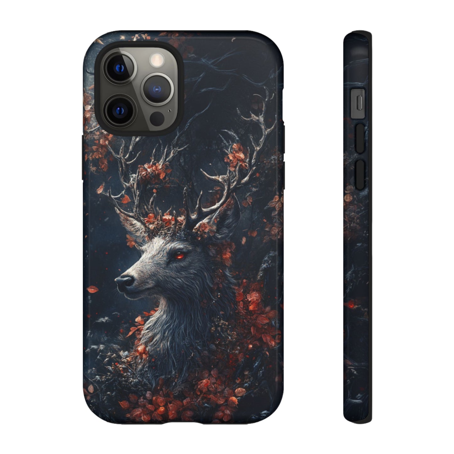 Crimson Stag Blossom – Tough iPhone Case
